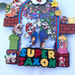 Personalised  Super Mario Birthday Cake Topper / Shaker Cake Topper / LED Light Cake topper